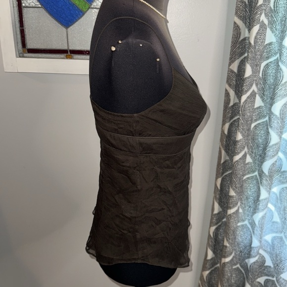 J Crew Y2K Chocolate Brown Silk Cami Top - Picture 5 of 6
